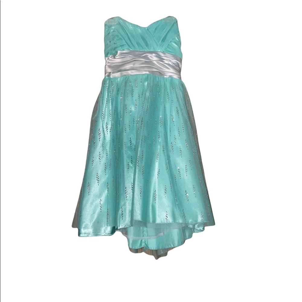 Teal Roberta Bridal strapless dress